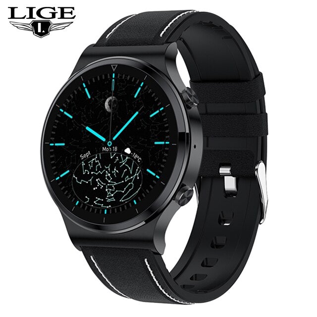 LIGE New Bluetooth Call watch Smart Watch Men IP68 Waterproof Full Touch Screen Sports Fitness Smartwatch-A1Smartshop