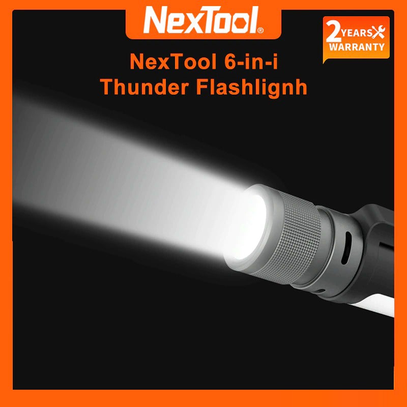 New Youpin NexTool Outdoor 6 in 1 LED Flashlight Ultra Bright Torch Waterproof-A1Smartshop