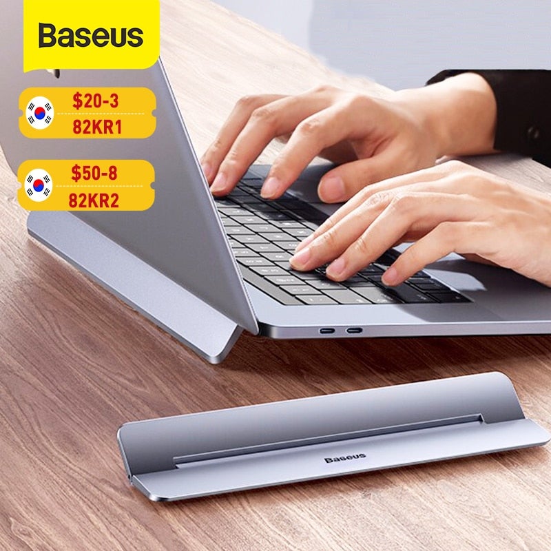 Baseus Laptop Stand for MacBook Air Pro Adjustable Aluminum Laptop Riser Foldable