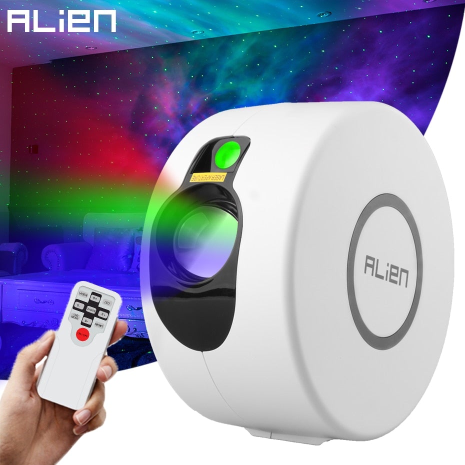 ALIEN Remote Star Galaxy Laser Projector Starry Sky Stage Lighting Effect