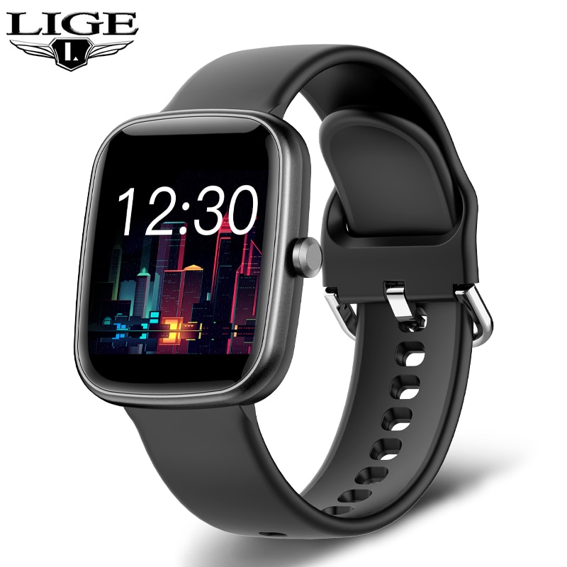 2022 LIGE Smart Watch Women Men Full Touch Bracelet Fitness Tracker Sports Watches Health Smart Clock Smartwatch Ladies-A1Smartshop