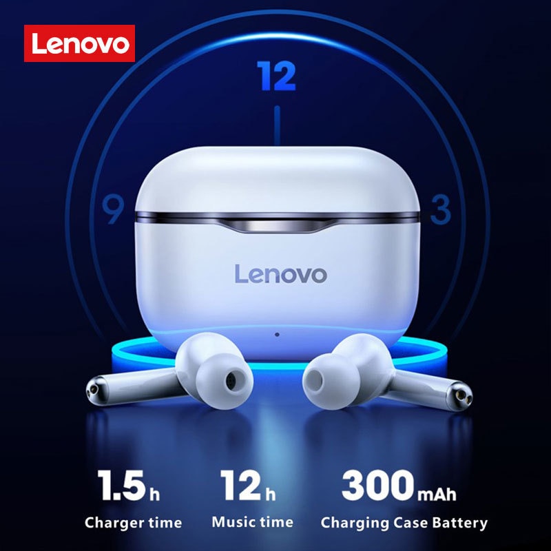 New Lenovo LP1 Wireless Bluetooth Earphone TWS Headphones Gaming Headset Noise With Microphone