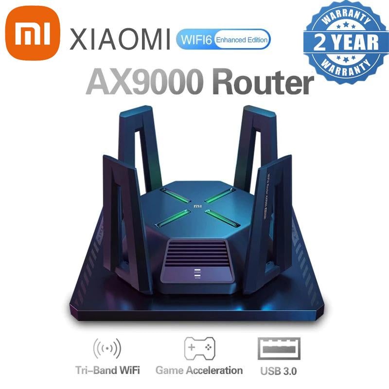 New Xiaomi Mi AX9000 Router Wireless Mesh Network Game Acceleration Repeater 12 Antennas New Wifi6 Enhanced Edition Tri-band USB3.0-A1Smartshop