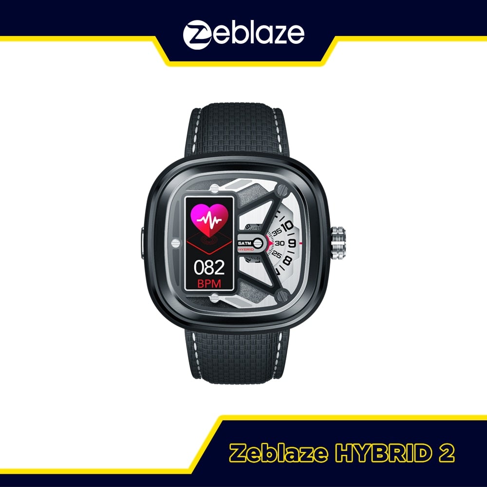 Zeblaze Hybrid 2 Smartwatch Heart Rate 50M Waterproof 0.96'' IPS Fashionable and Stylish