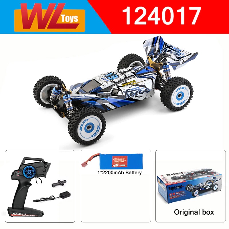 Wltoys 124017 1/12 Brushless E- RC Car 75km/H High Speed Metal Chassis V1C2