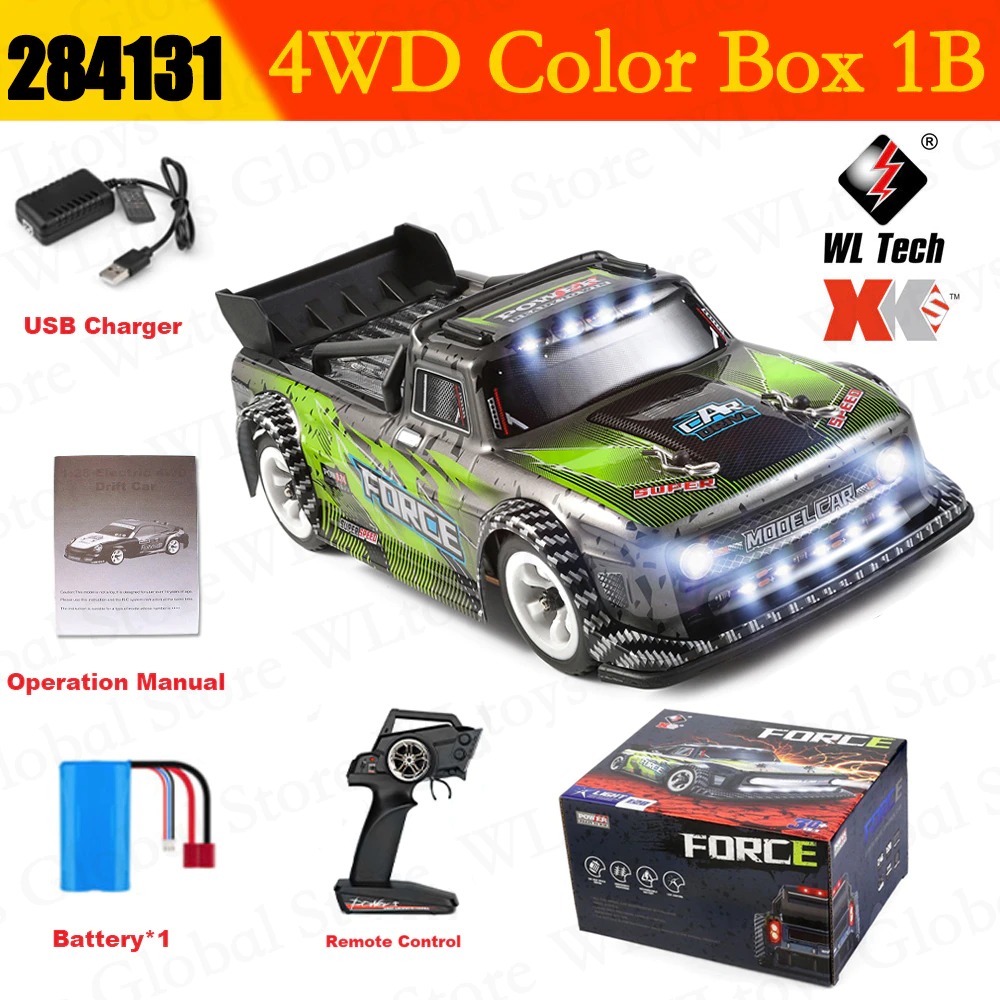WLtoys 284131 Racing RC Car 30 KM/H 2.4G 1/28 Drift Remote Control Xmas Kids Toy-A1Smartshop