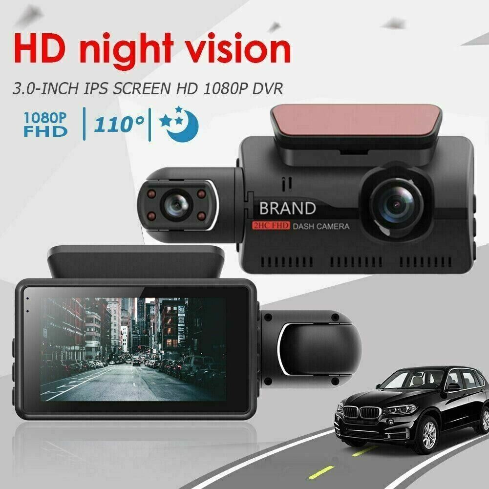 Dual Lens Car DVR Dash Cam Video Recorder G-Sensor 1080P Front & Inside Camera-A1Smartshop