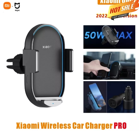 2022 NEW Xiaomi Wireless Car Charger Pro 50W Max Automatic Sensor Stretching Fast Charging