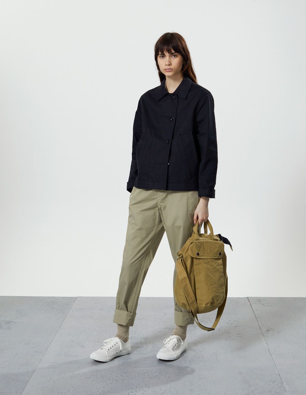 【有】MHL. ASYMMETRIC SLANT POCKET JACKET WORKWEAR COTTON DRILL