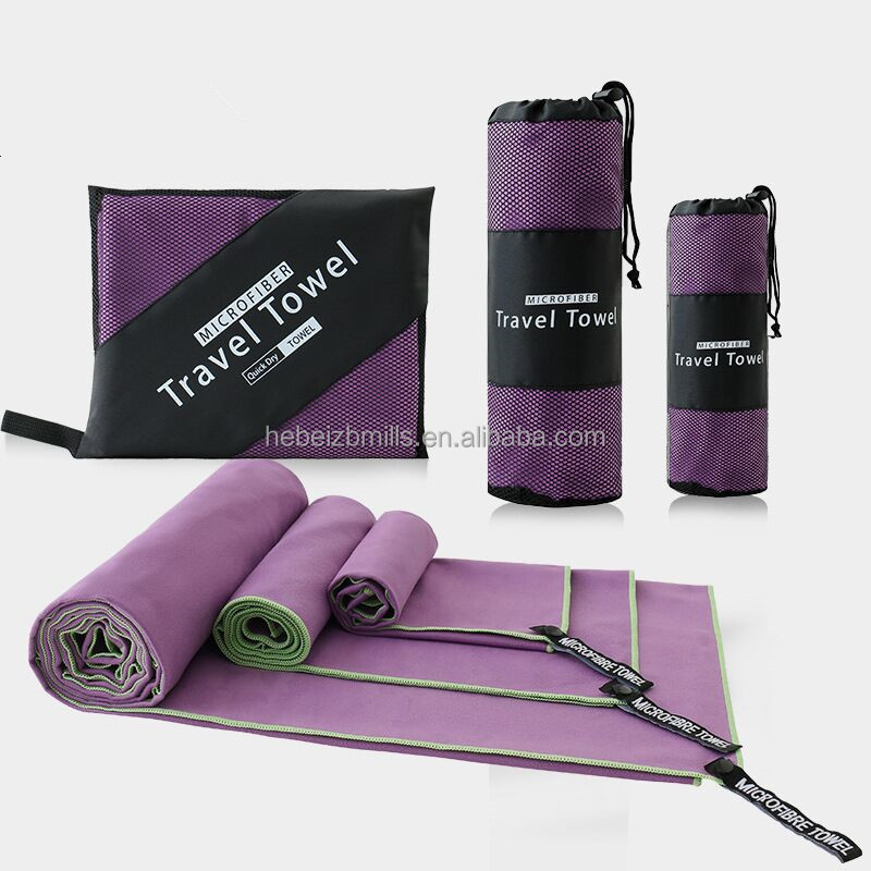 Hight Quality Antimicrobial Microfiber Gym With Pocket Monogrammed Beach Towel