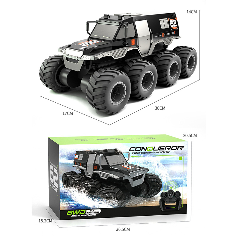 8-wheel amphibious off-road remote control car