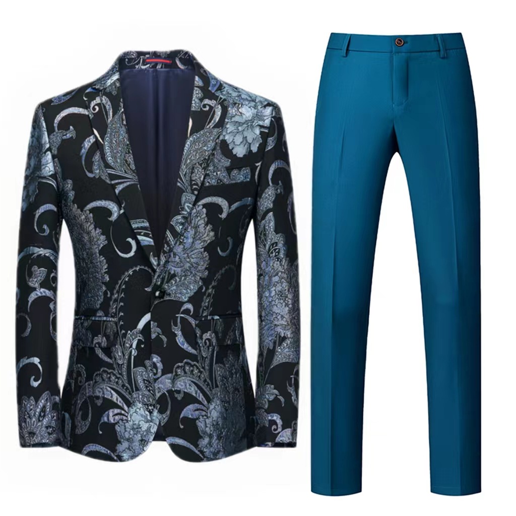 Jacquard Suit S8198-DOOHOOB