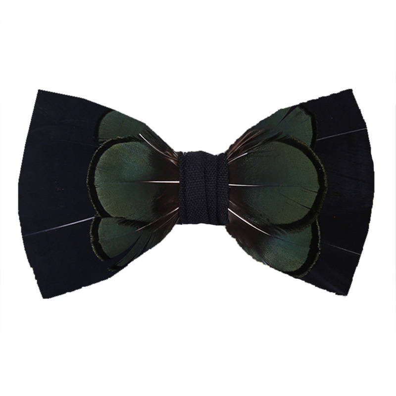 Feather Bow Tie H9004-DOOHOOB