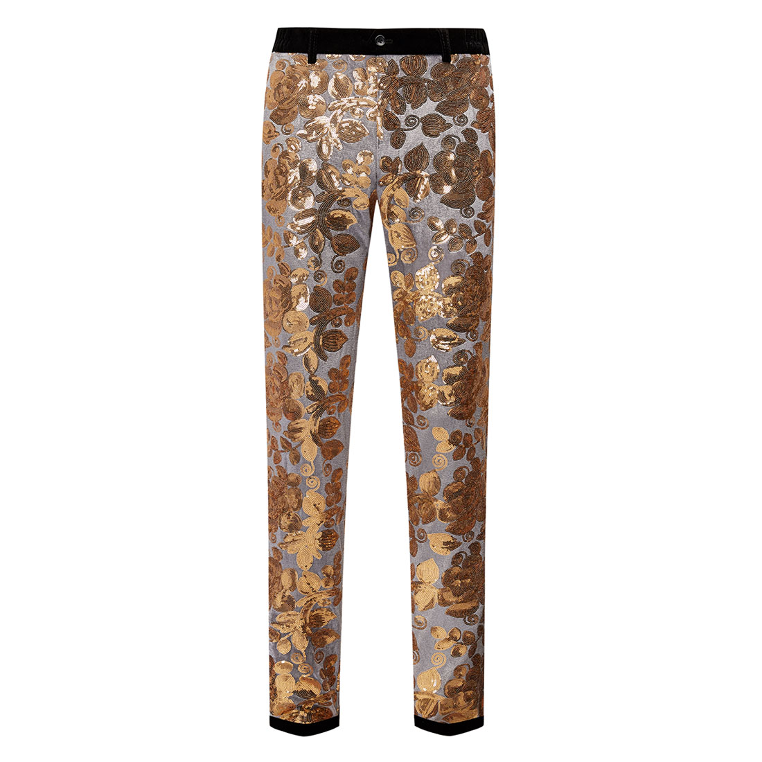 Multicolor Velvet Sequins Trousers S8054-DOOHOOB