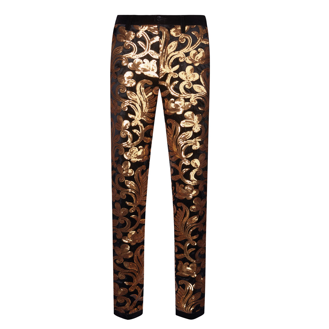 Multicolor Velvet Sequins Trousers S8054-DOOHOOB