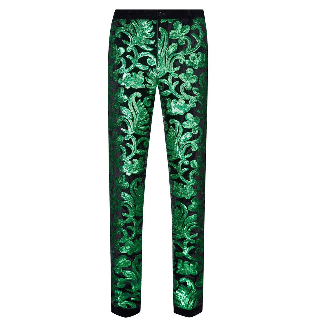 Multicolor Velvet Sequins Trousers S8054-DOOHOOB