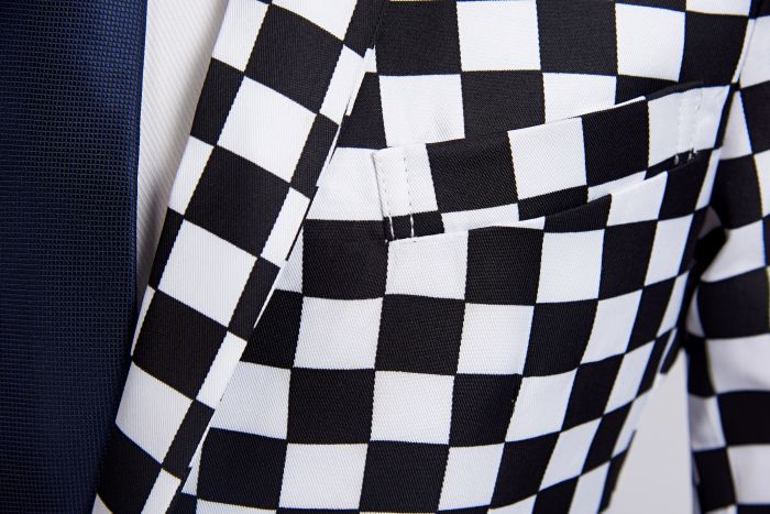 Checkerboard Mosaic Suit M8001-DOOHOOB