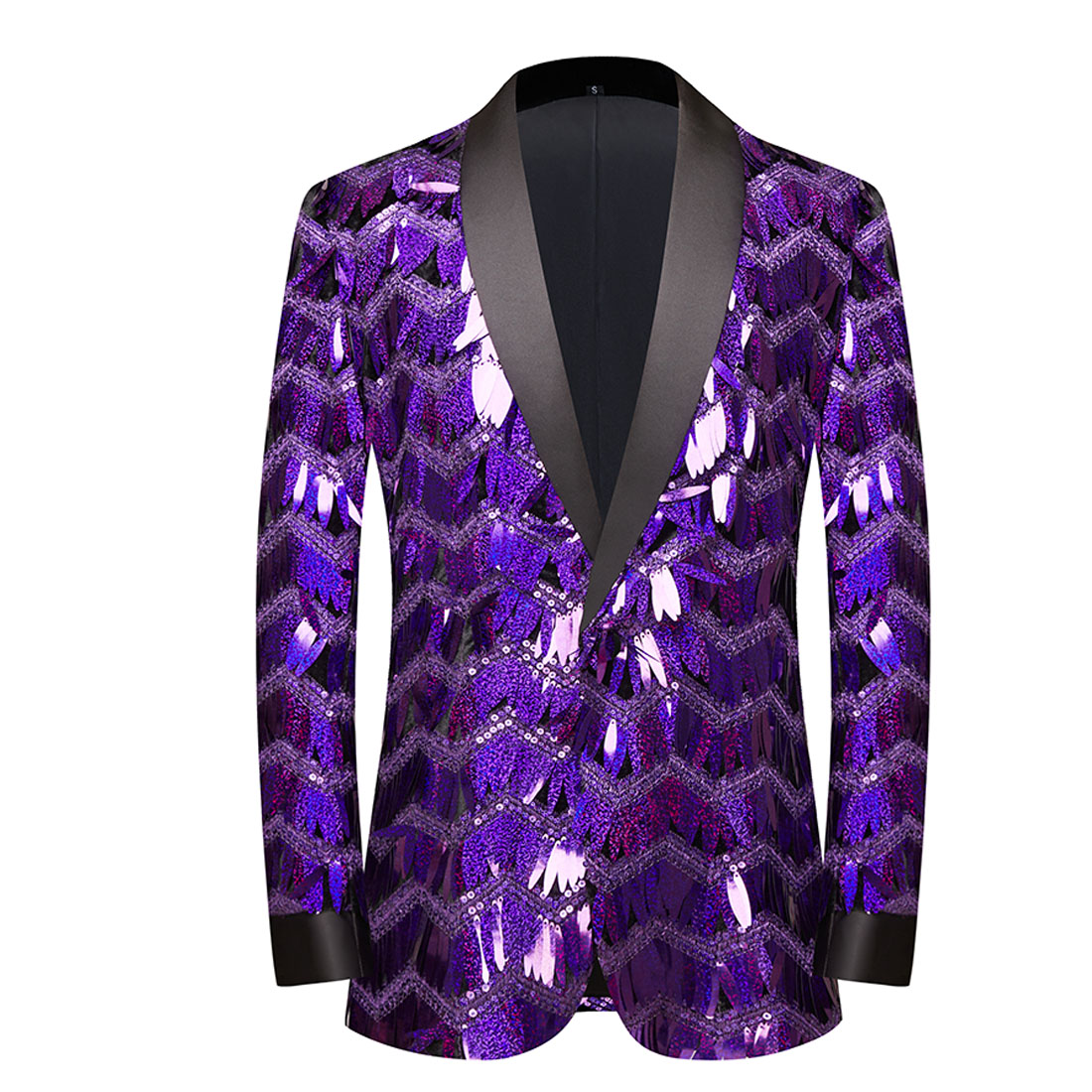 Purple Sequins Tuxedo S8228-DOOHOOB