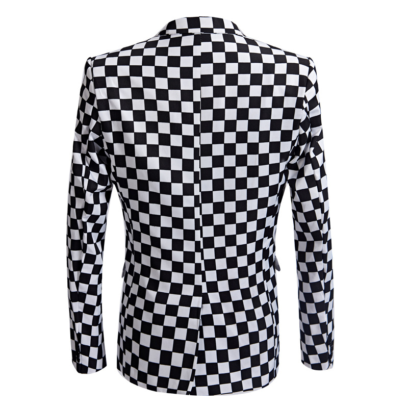 Checkerboard Mosaic Suit M8001-DOOHOOB