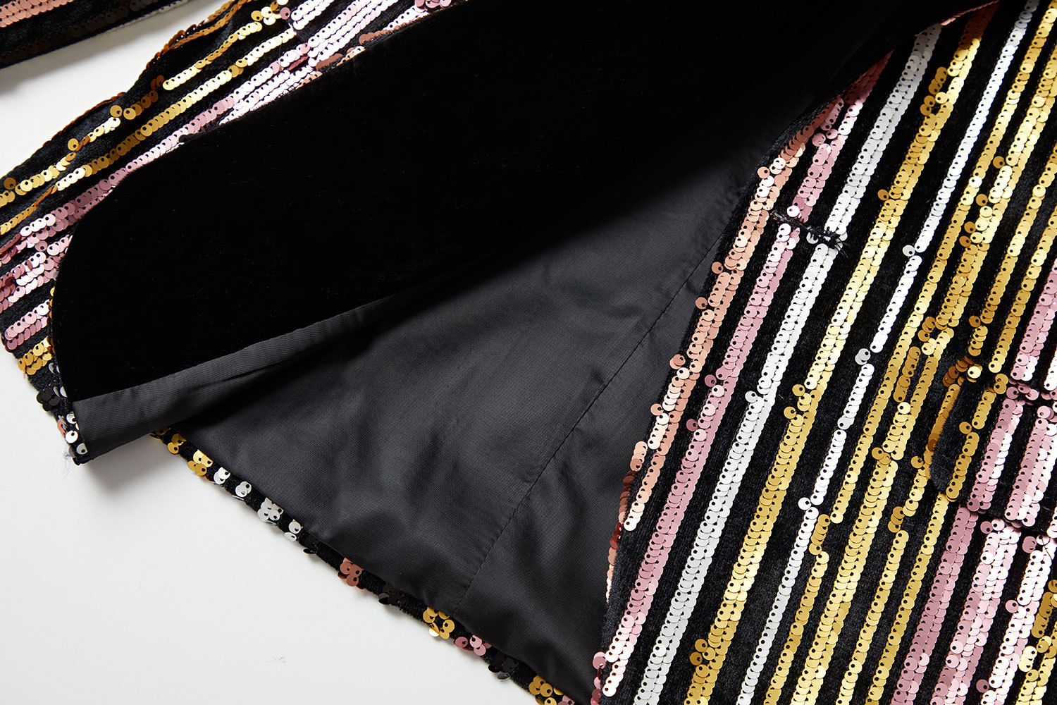 Stripe Sequins Tuxedo S8040-DOOHOOB