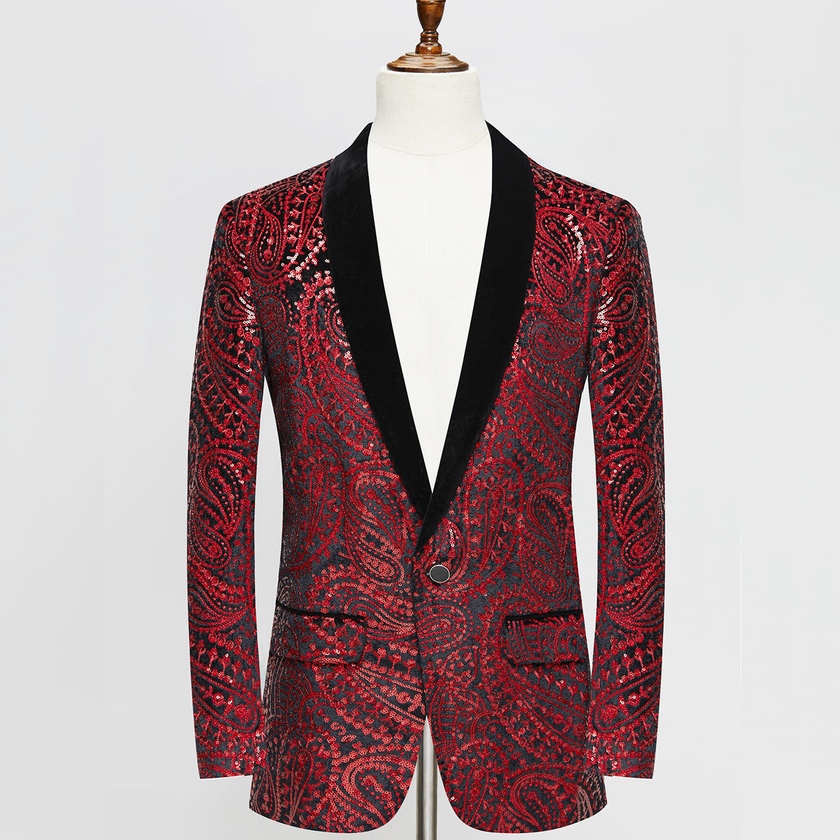 Mystery Pattern Sequins Blazer S8193-DOOHOOB
