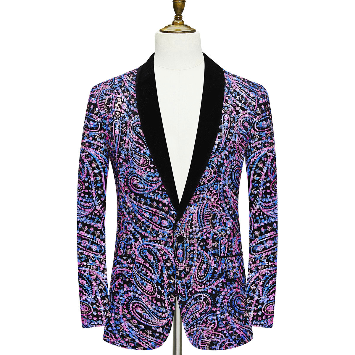 Mystery Pattern Sequins Blazer S8192-DOOHOOB