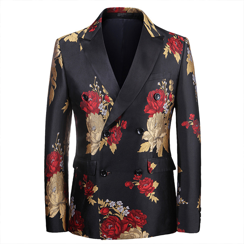 Flower Print Blazer S8068