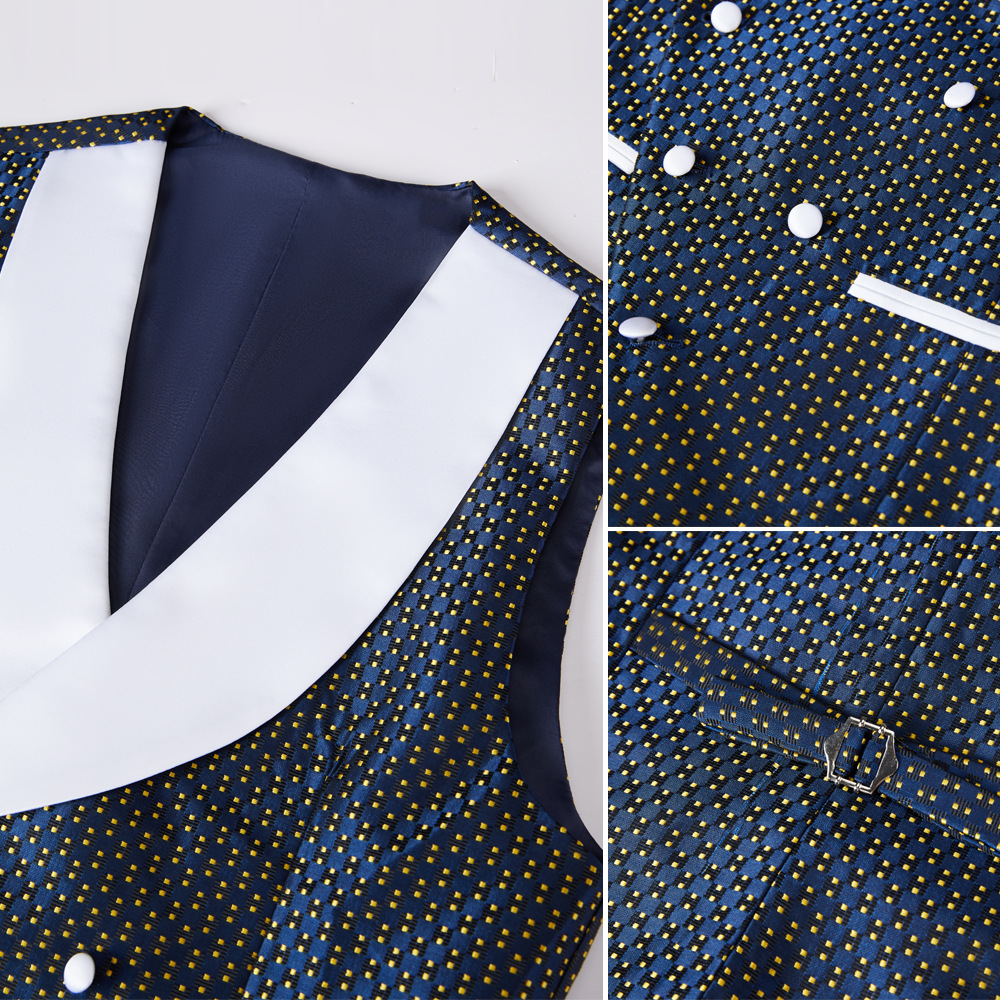 Blue Dots Suit M8012-DOOHOOB