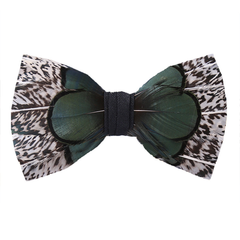 Feather Bow Tie H9004-DOOHOOB