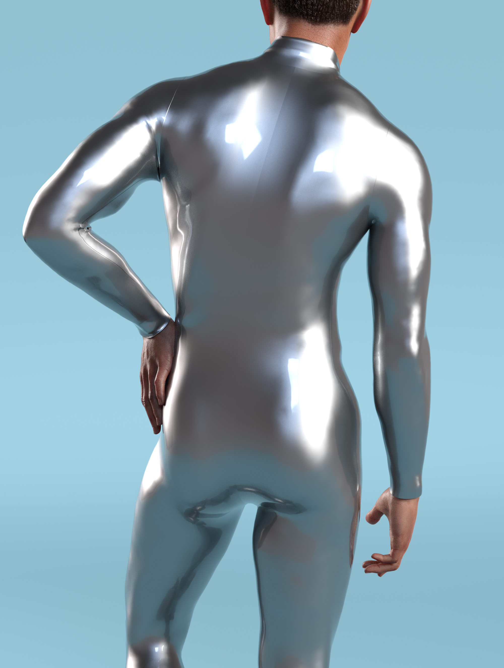 Silver Surfer Male Costume for Cosplay Events by VIVIDHE