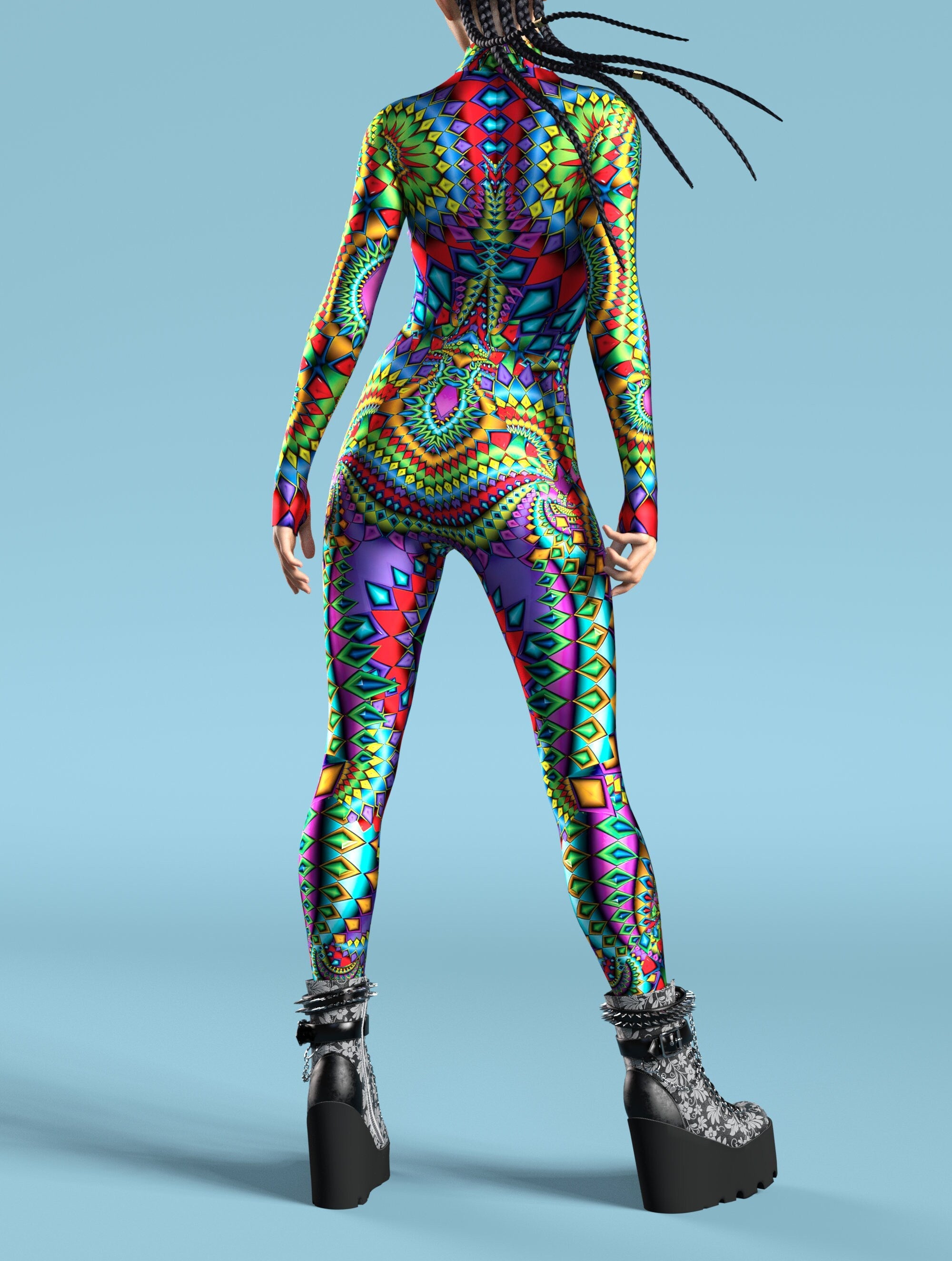 Cyberpunk Avenger Costume for Cosplay Events on VIVIDHE