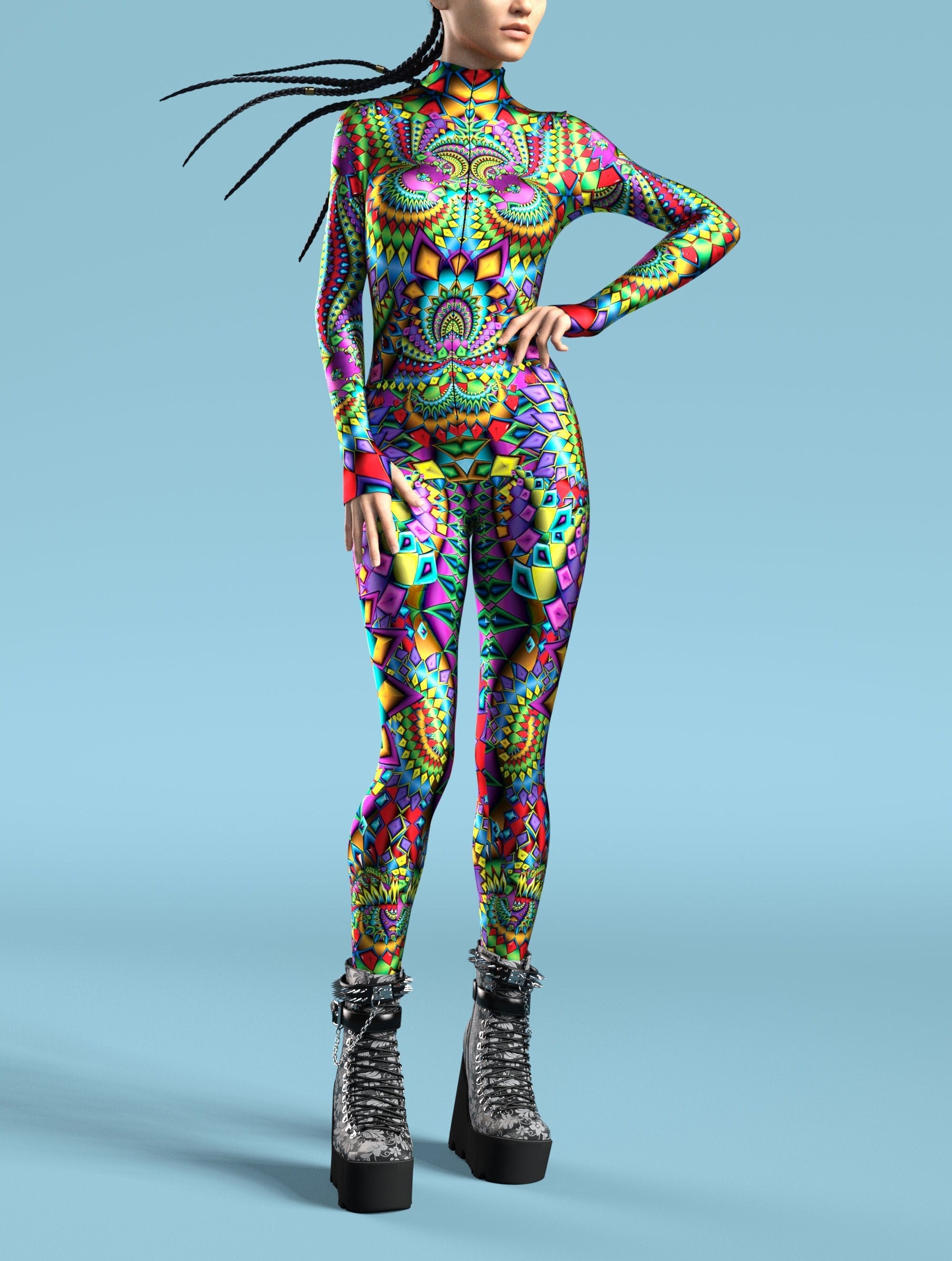 Cyberpunk Avenger Costume for Cosplay Events on VIVIDHE