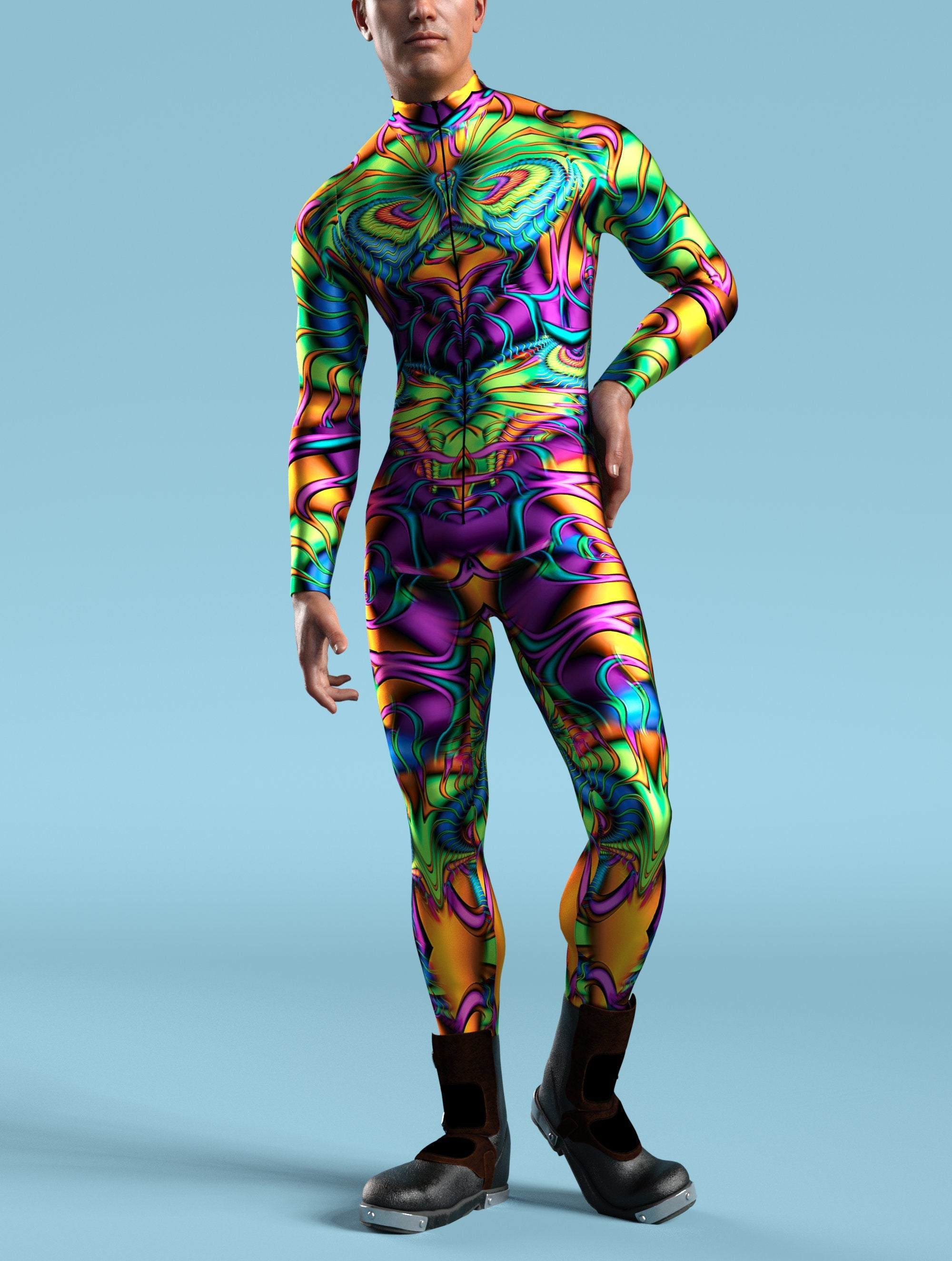 ALT text: Lunar Luminary Male Costume, Men's Fashion Wear from VIVIDHE