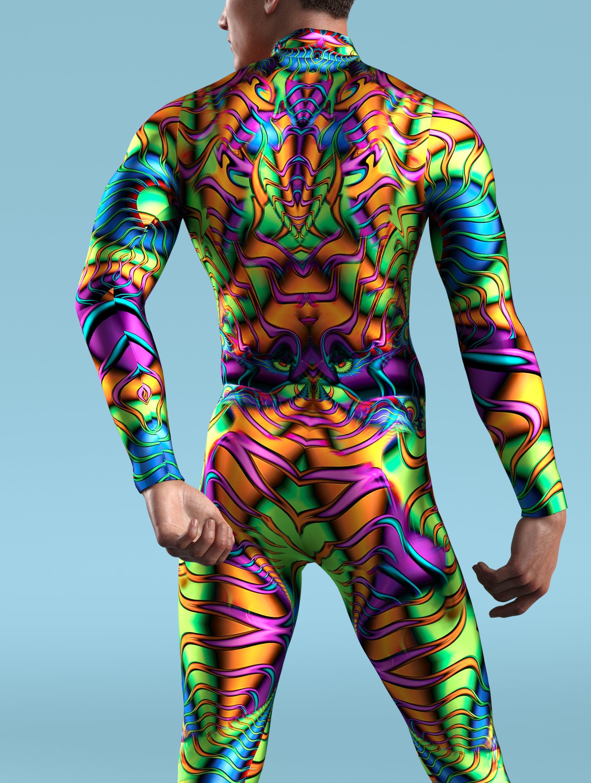 ALT text: Lunar Luminary Male Costume, Men's Fashion Wear from VIVIDHE
