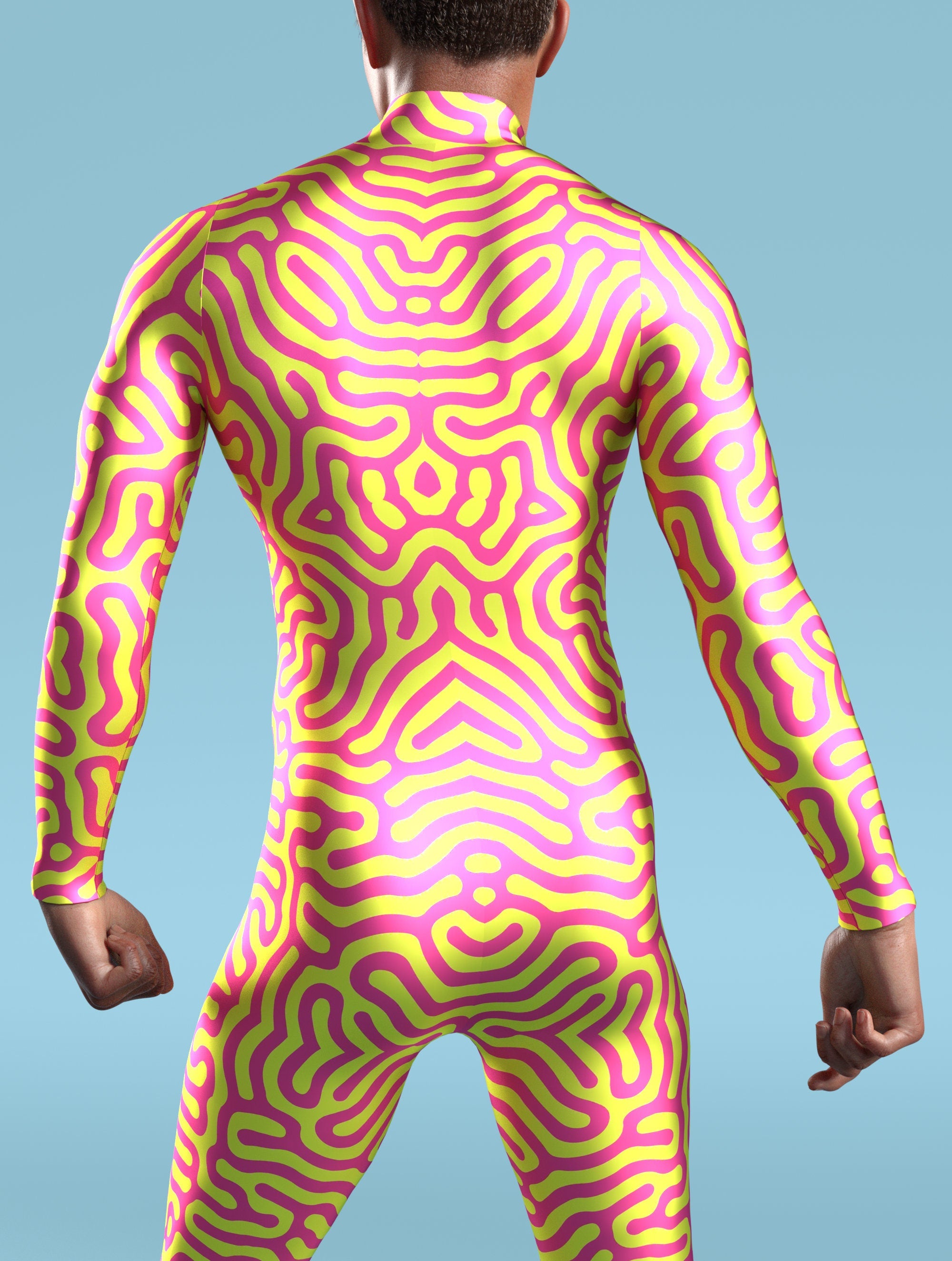 Male Disco Fever Dancer Costume in Disco Party Scene by VIVIDHE