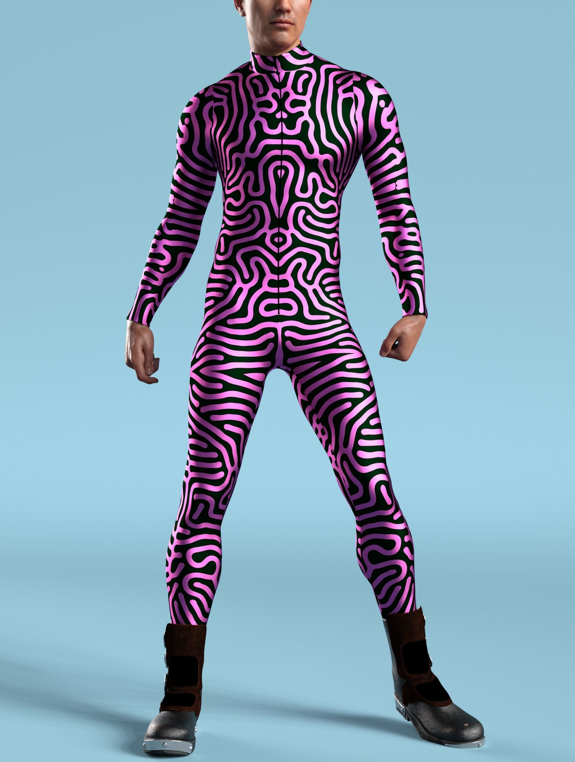 Merman Male Costume for Halloween Party or Cosplay Events_VIVIDHE