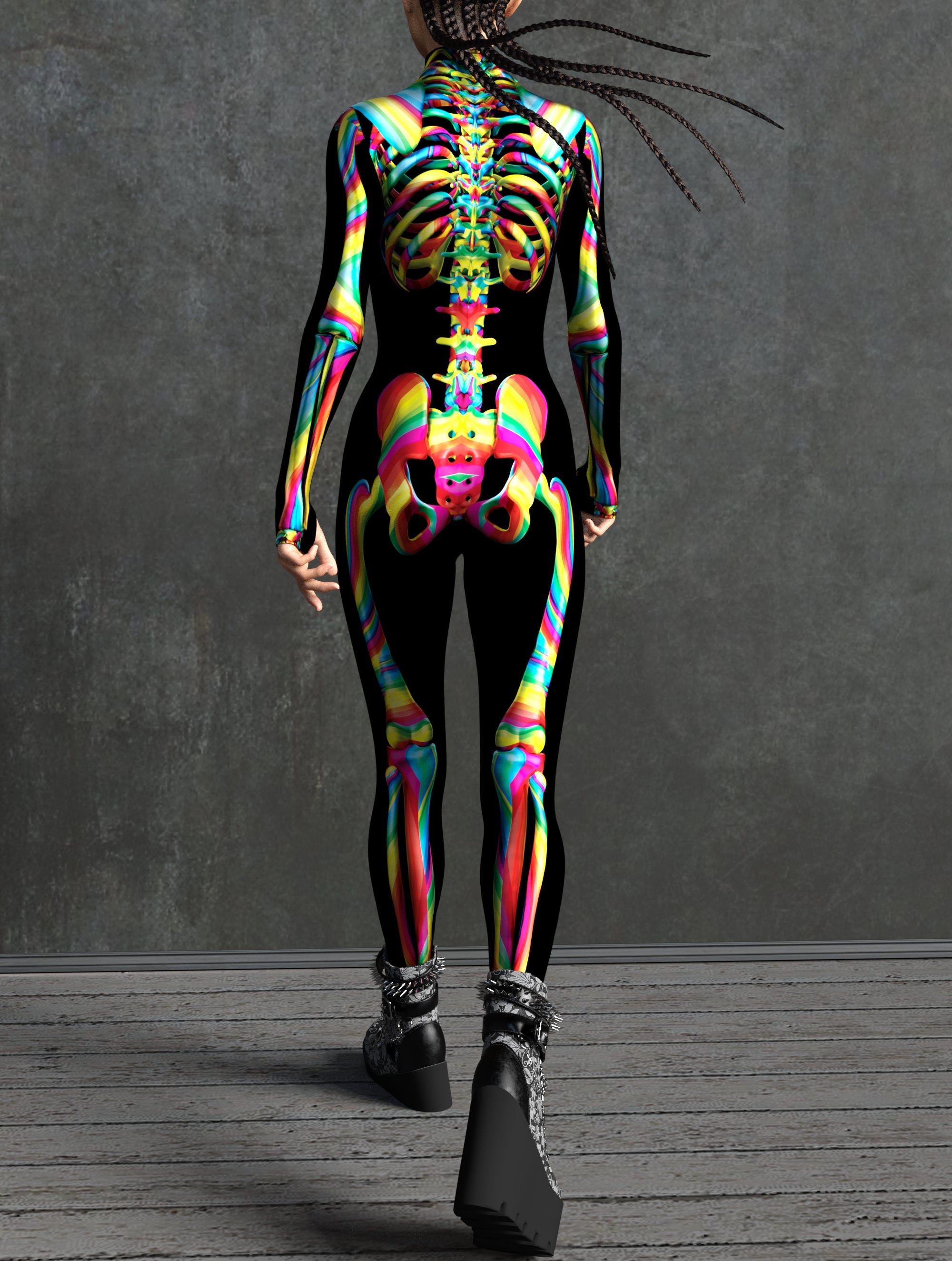 Cyber Ninja Costume suitable for cosplay and themed events_ VIVIDHE