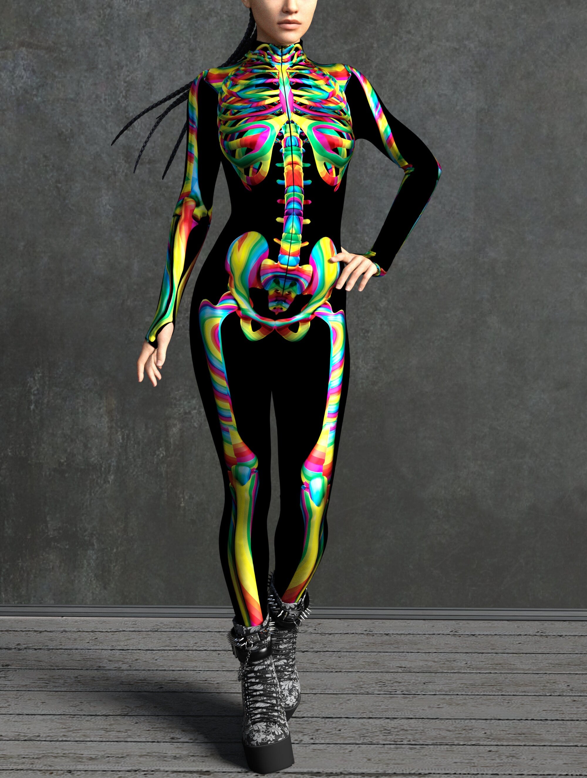 Cyber Ninja Costume suitable for cosplay and themed events_ VIVIDHE