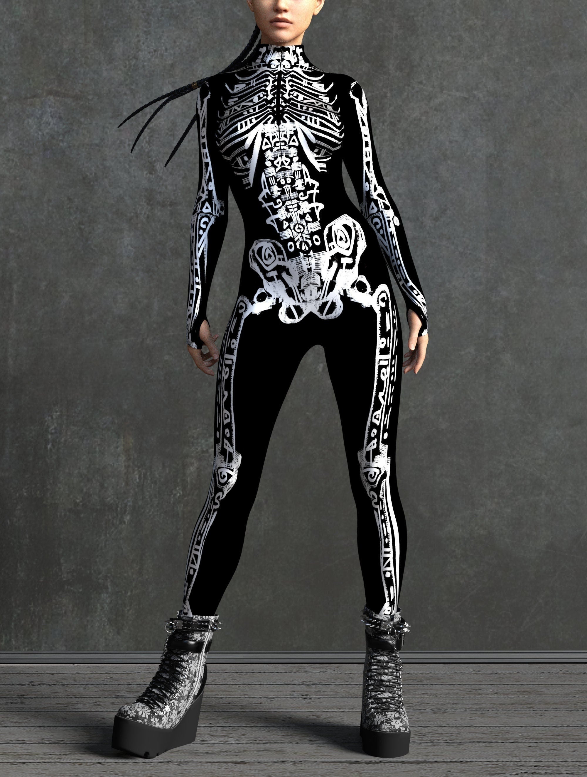 Cybernetic Ninja Costume for Women's Cosplay by VIVIDHE