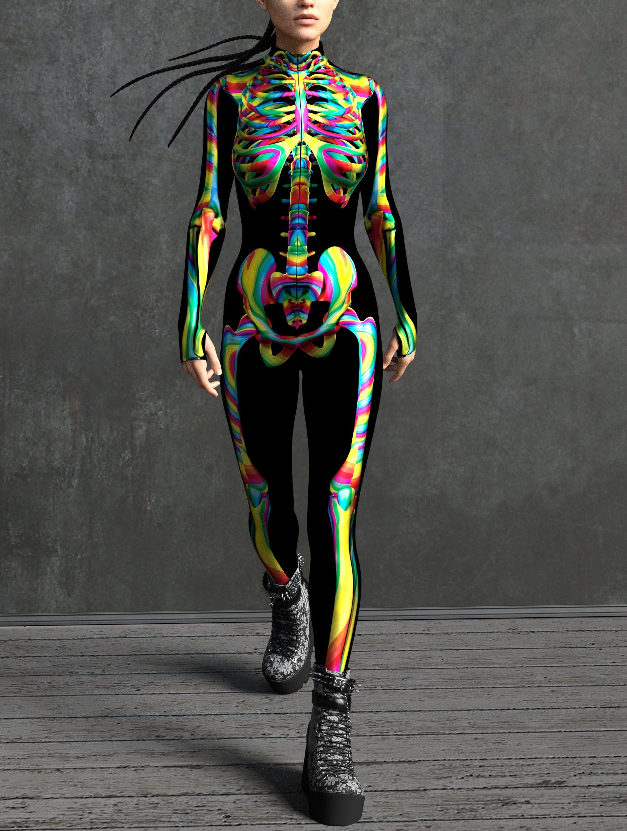 Cyber Ninja Costume suitable for cosplay and themed events_ VIVIDHE