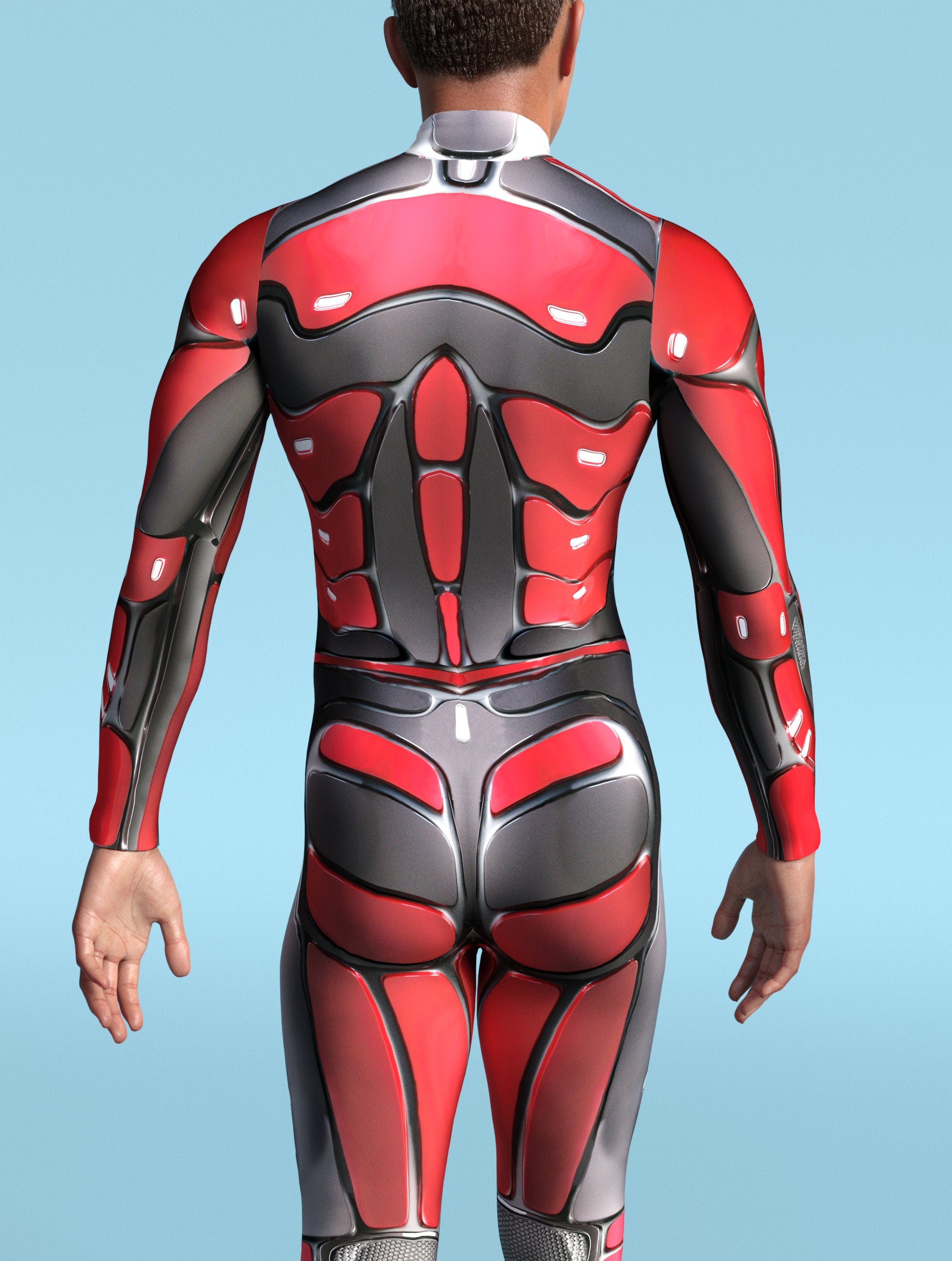 Superman Male Costume for Cosplay Events_VIVIDHE