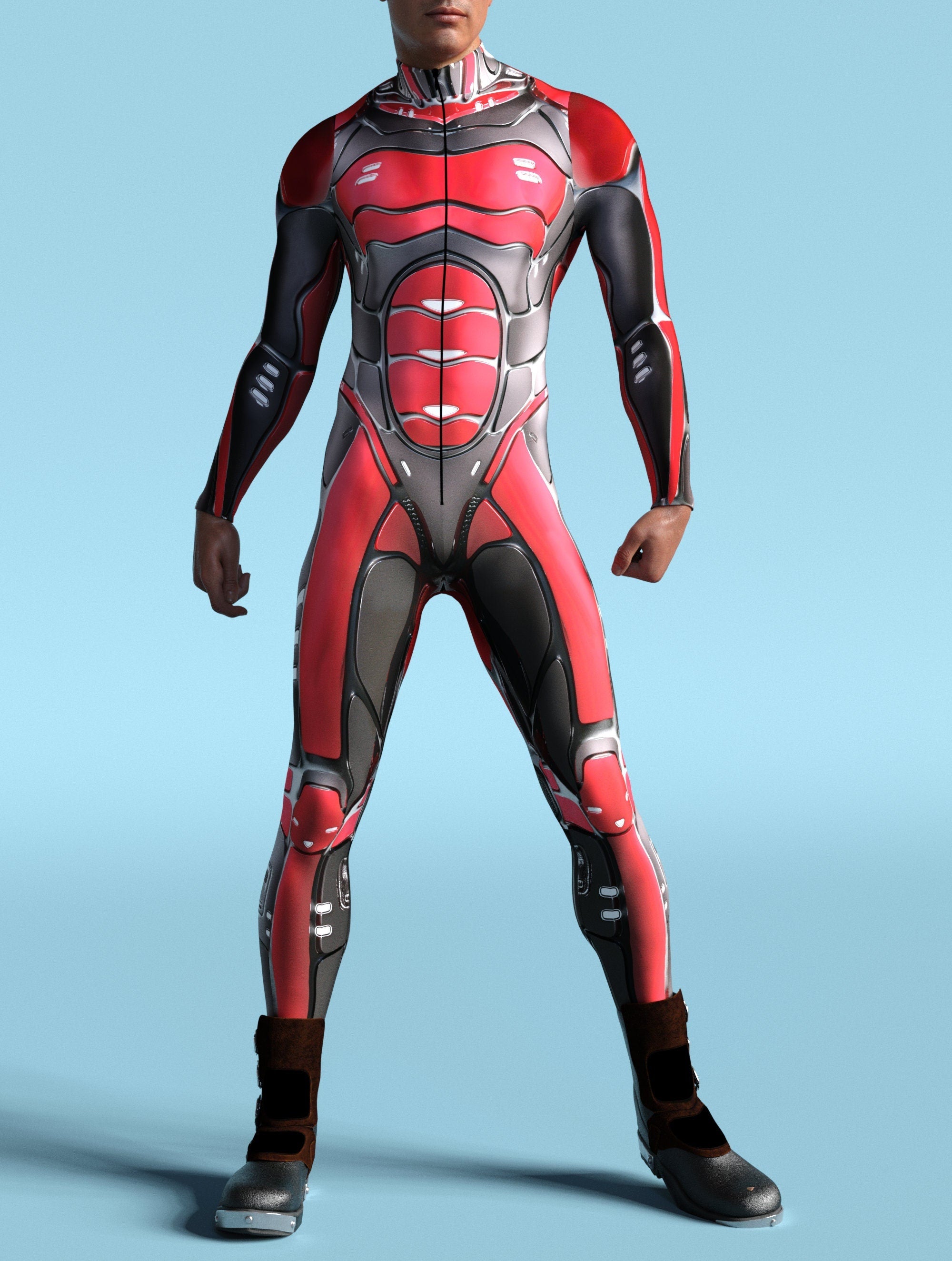 Superman Male Costume for Cosplay Events_VIVIDHE