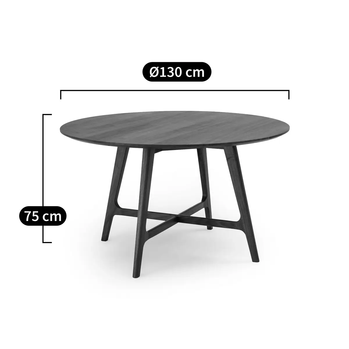 Round dining table