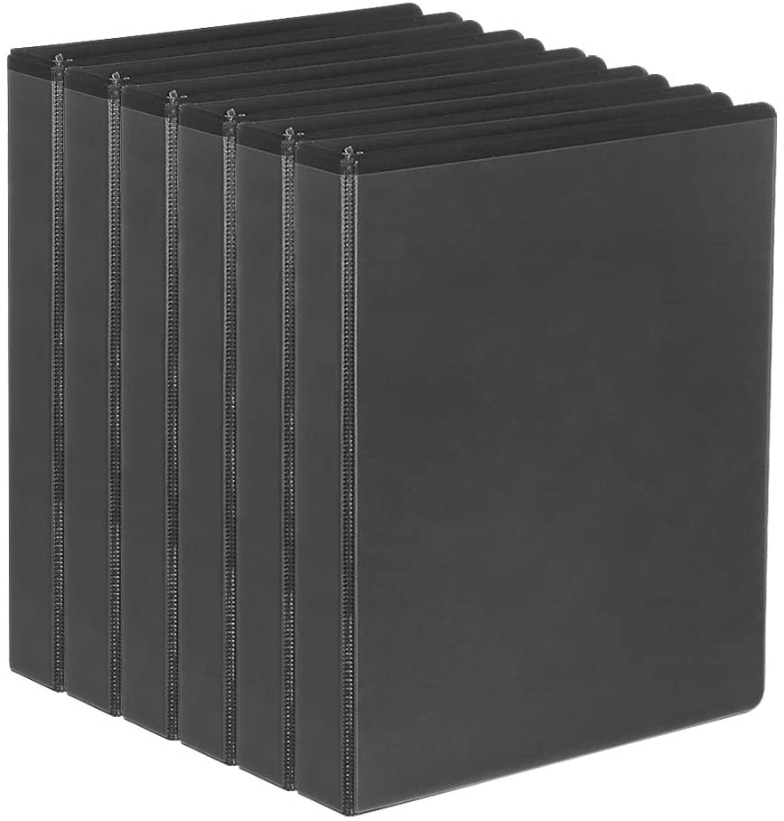 Comix D-Ring Basic-View Binders 1-inch 3 Ring-Binder Holds 225 Sheets