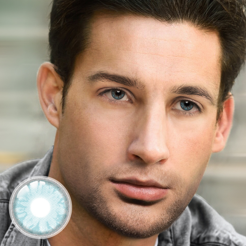 [US Warehouse] Gem Blue Prescription 6 Months Contact Lenses