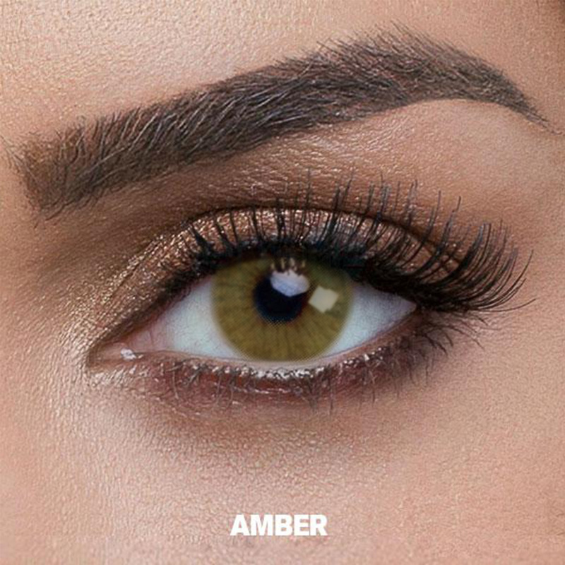 [US Warehouse] Amber Prescription Monthly Contact Lenses