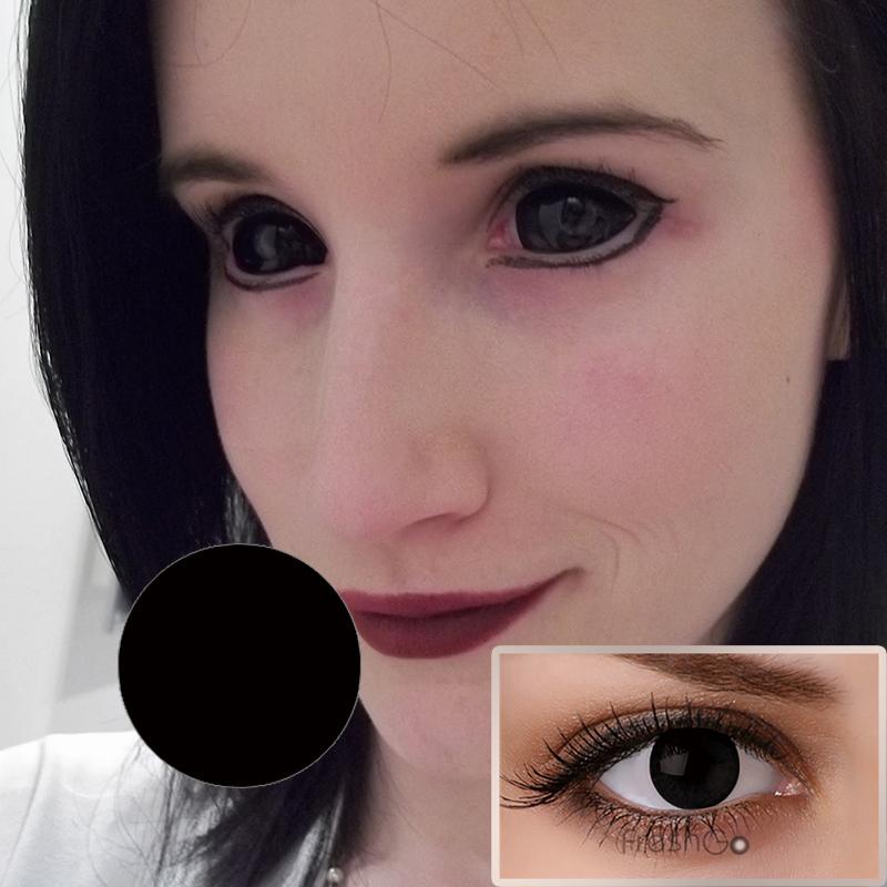 Blind Black Cosplay Contact Lenses