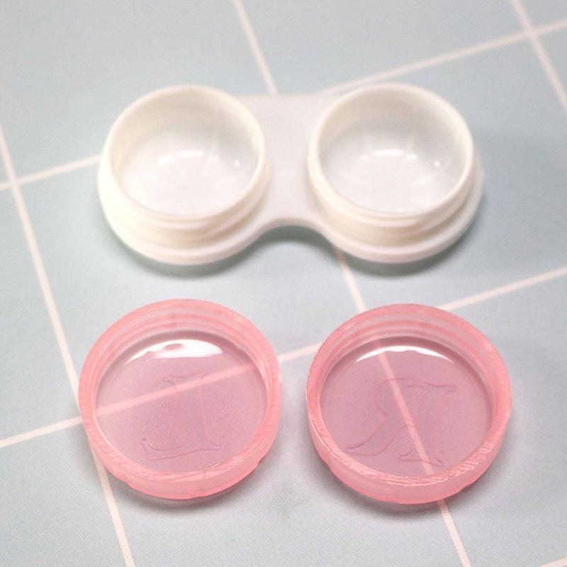 Transparent Scrub Handy Contact Lenses Case