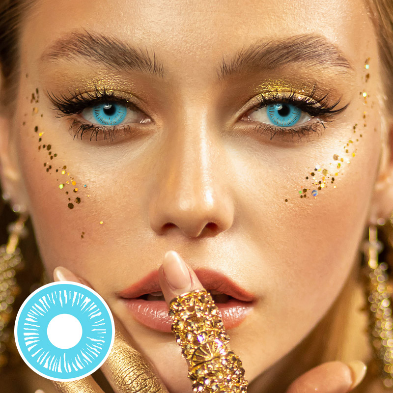 Windmill Blue Cosplay Contact Lenses