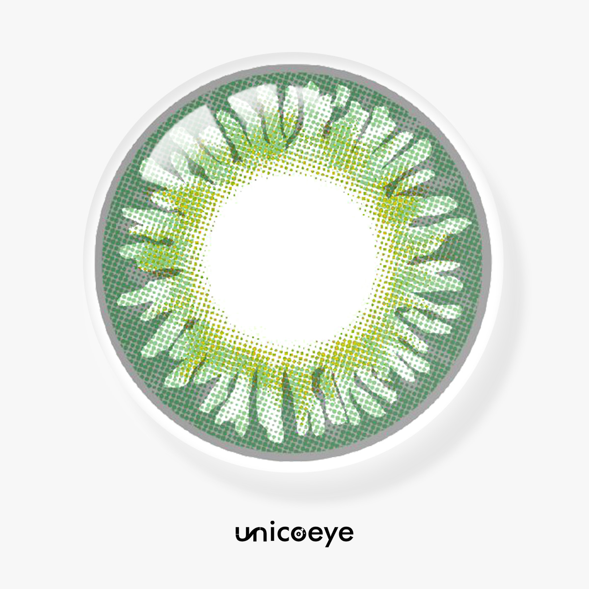 [US Warehouse] Natural Green Prescription Monthly Contact Lenses